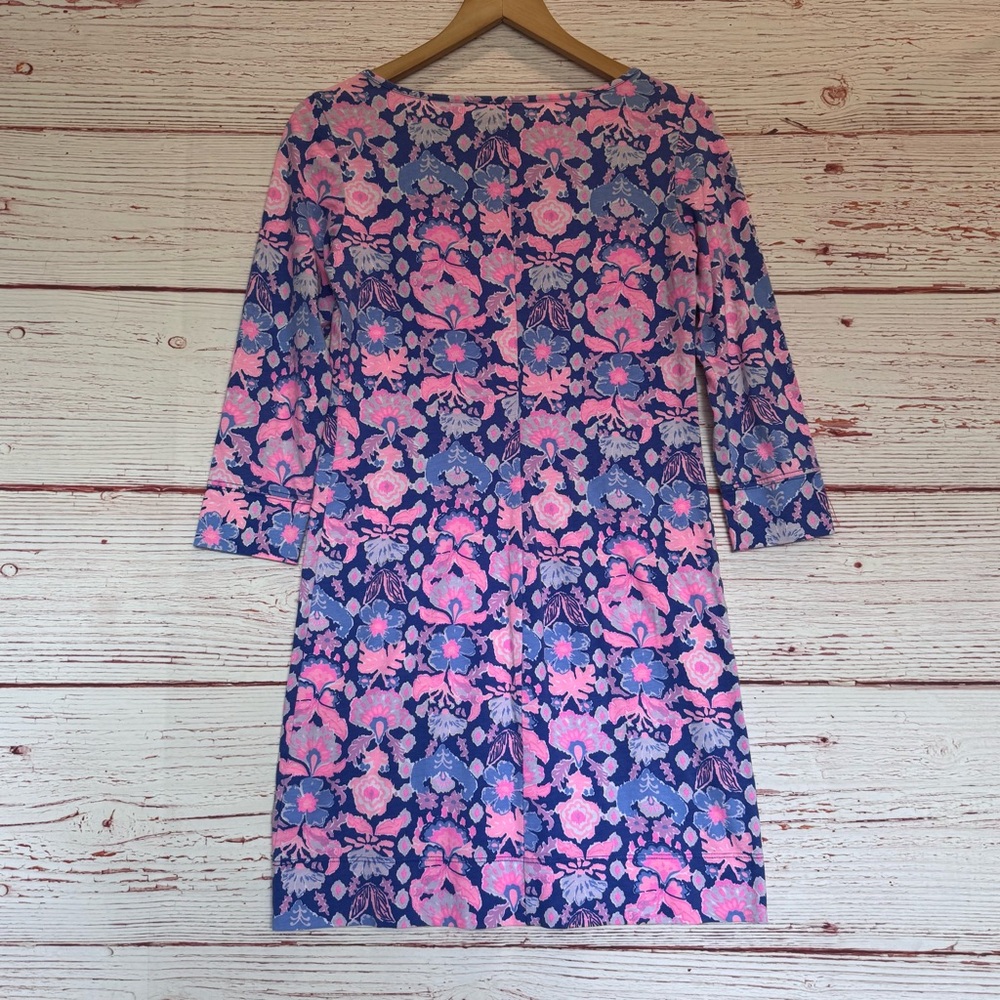 Lilly Pulitzer Marlowe Dress in Iris Blue Werk It Sz XS - Picture 9 of 11